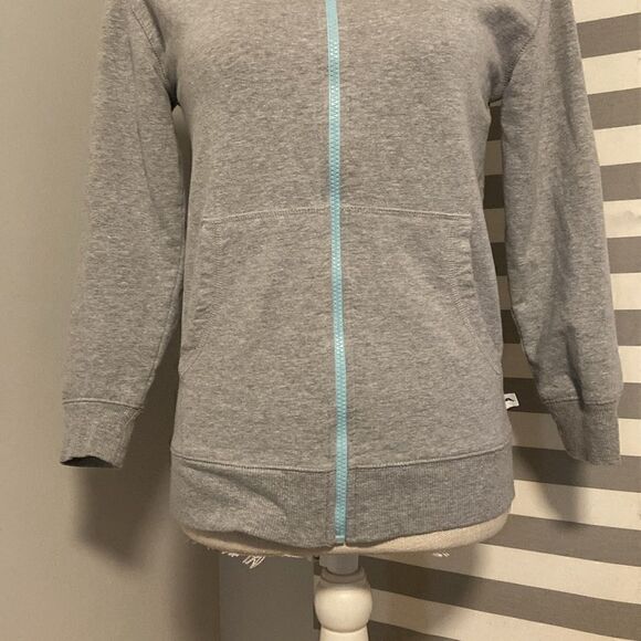 Tommy Bahama Gray Lightweight Zipper Front Long Sleeve Hooded Jacket Size Large - Picture 3 of 8